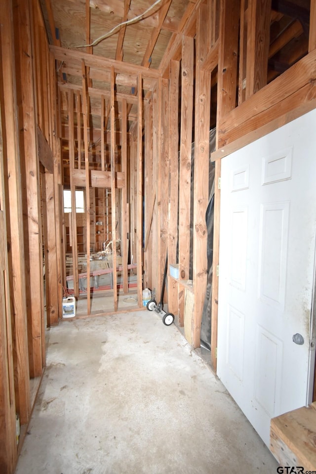 miscellaneous room featuring concrete flooring