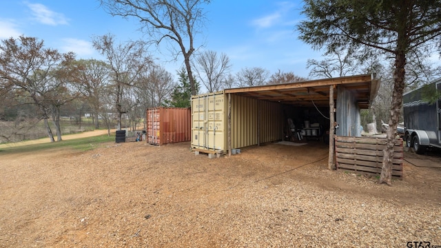 view of outbuilding