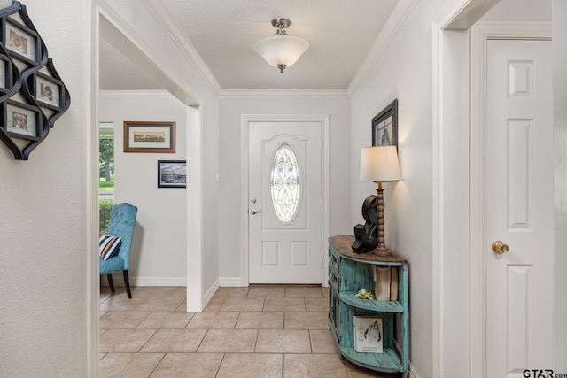 312 Savannah Dr, Tyler, TX 75703 - foyer featuring plenty of natural light, light tile patterned floors, and ornamental molding