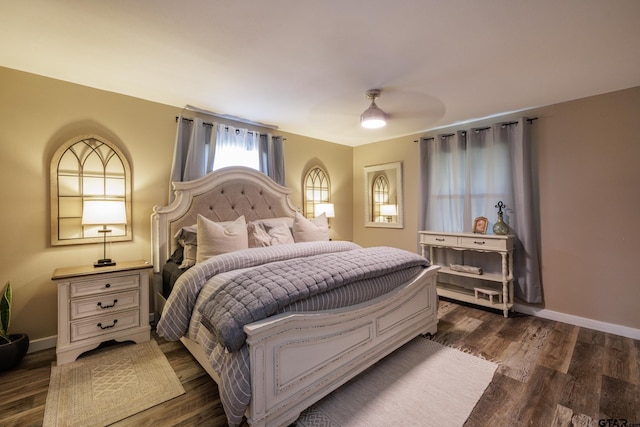 765 Rs County Road 3410, Emory, TX 75440 - bedroom with dark wood finished floors and ceiling fan