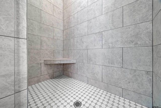 room details with tiled shower