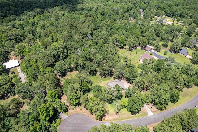 14677 County Road 2337, Tyler, TX 75707 - aerial view of property and surrounding area with a heavily wooded area
