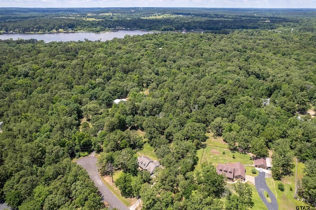 14677 County Road 2337, Tyler, TX 75707 - drone / aerial view of a forest and a large body of water
