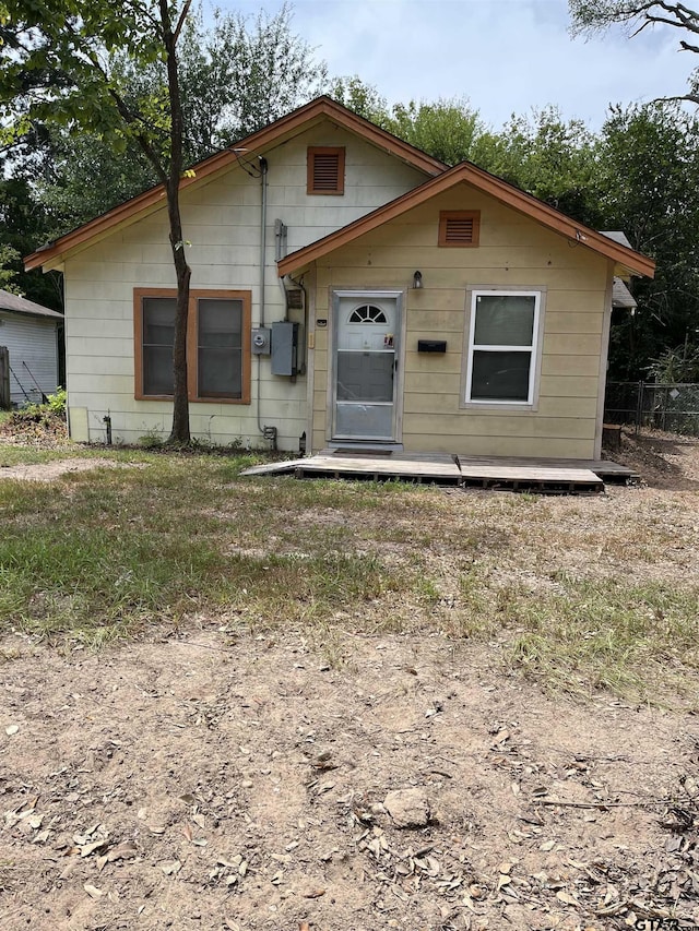 view of bungalow-style home