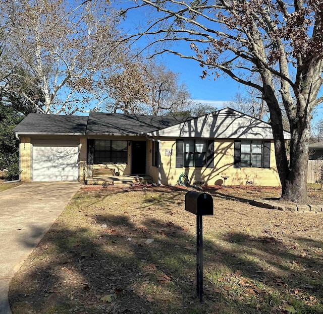 ranch-style house with a garage