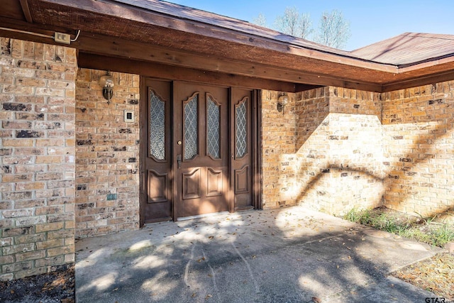 507 E Longview St, Arp, TX 75750 - doorway to property with brick siding
