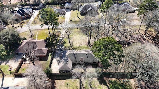 aerial view featuring a residential view