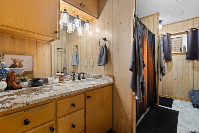 10929 County Road 41, Tyler, TX 75706 - bathroom with wood walls and vanity