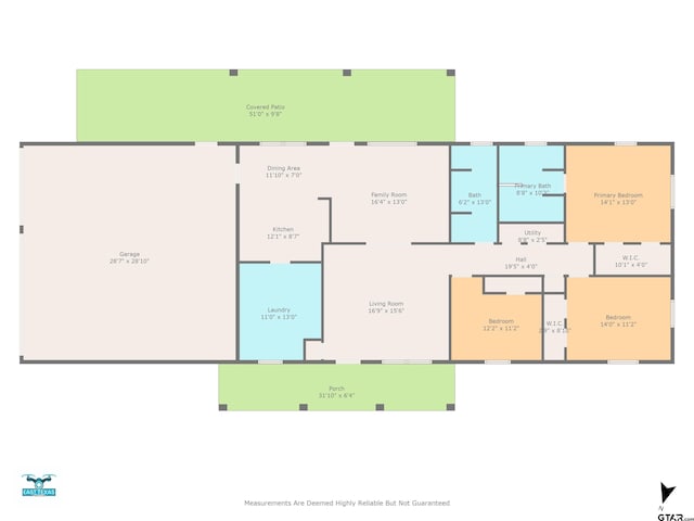 10929 County Road 41, Tyler, TX 75706 - view of floor plan / room layout