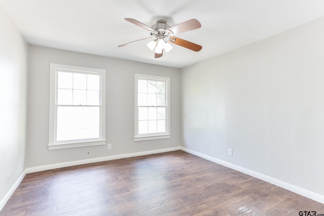 620 Dulse St, Tyler, TX 75701 - unfurnished room with wood finished floors and a ceiling fan