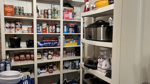 view of pantry