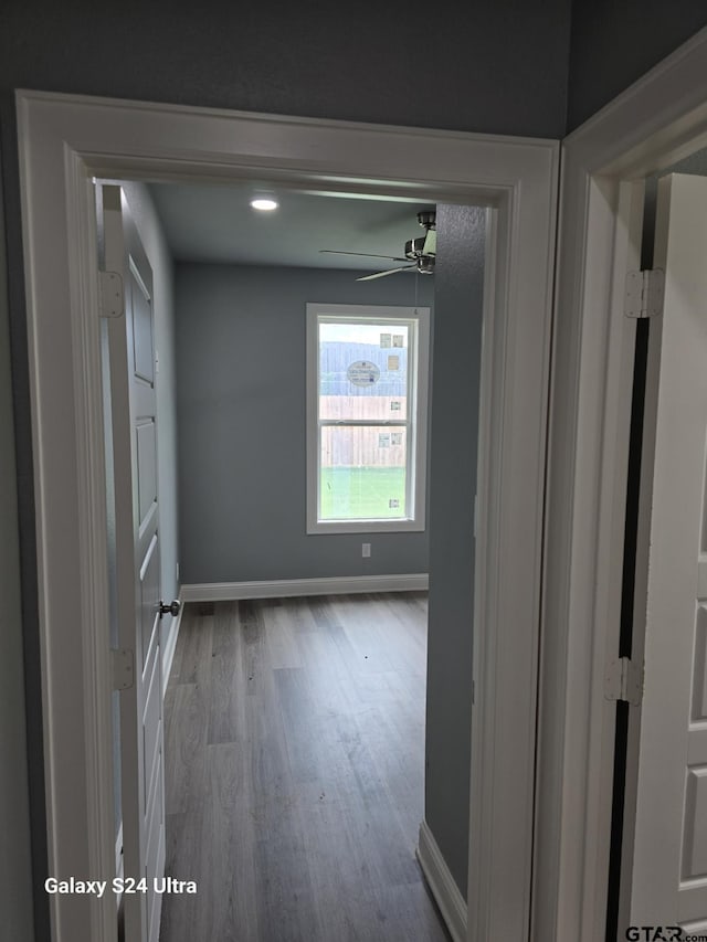 913 Alex Dr, Whitehouse, TX 75791 - hallway with wood finished floors and recessed lighting