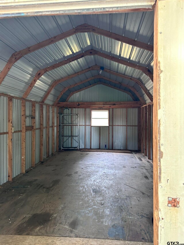 view of storage room