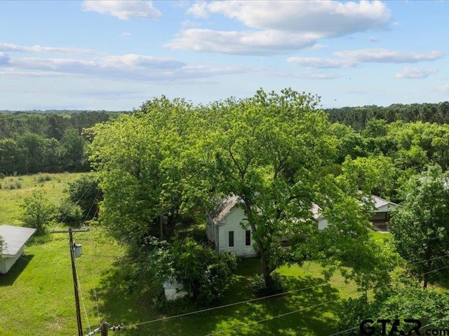 aerial view with a view of trees