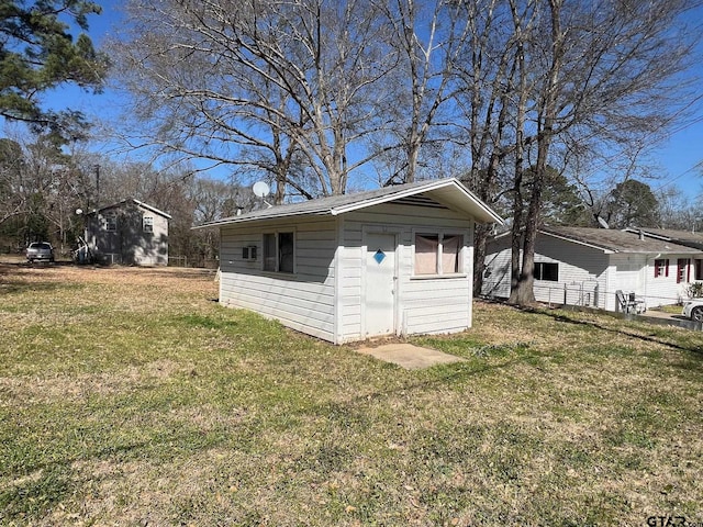 view of outbuilding with an outbuilding