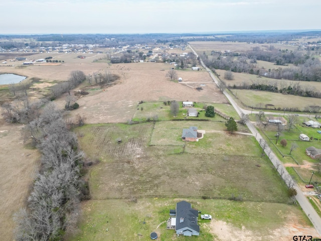 drone / aerial view featuring a rural view