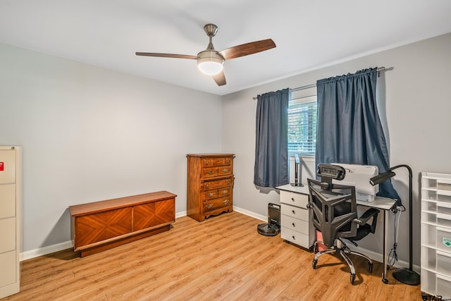 2600 Boldt Ave, Tyler, TX 75701 - office space with a ceiling fan and wood finished floors