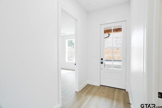 9244 Villas Ct, Tyler, TX 75703 - entryway featuring light wood-style floors and baseboards