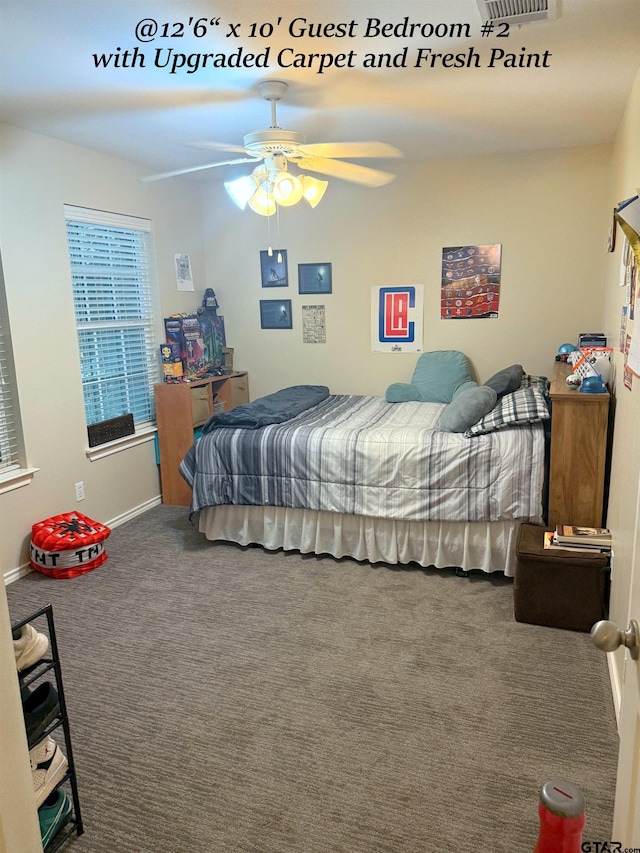 12260 Wild Horse, Tyler, TX 75706 - bedroom with carpet floors and ceiling fan