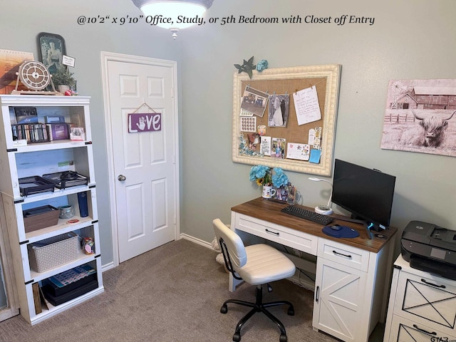 12260 Wild Horse, Tyler, TX 75706 - office area featuring dark colored carpet