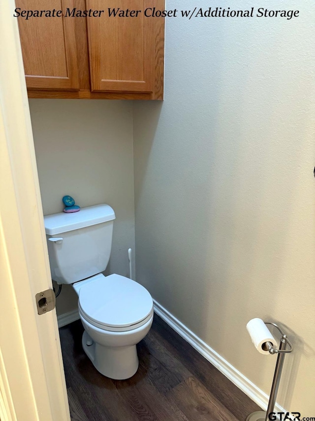 12260 Wild Horse, Tyler, TX 75706 - bathroom featuring wood finished floors and toilet