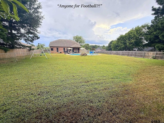 12260 Wild Horse, Tyler, TX 75706 - fenced backyard featuring a playground
