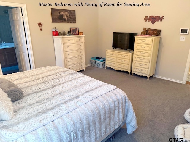 12260 Wild Horse, Tyler, TX 75706 - bedroom with carpet floors and ensuite bathroom