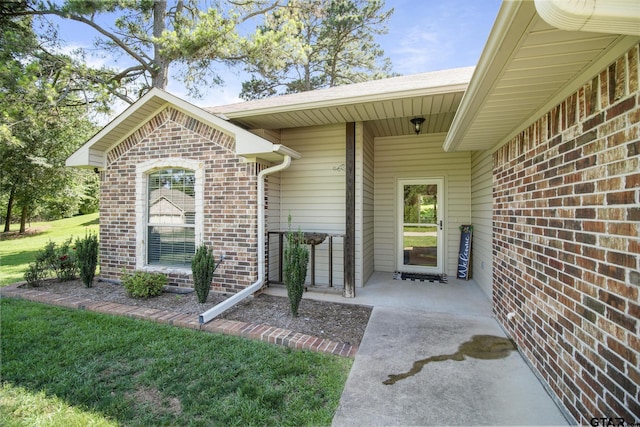 18424 Whipporwill, Flint, TX 75762 - entrance to property with brick siding and a yard