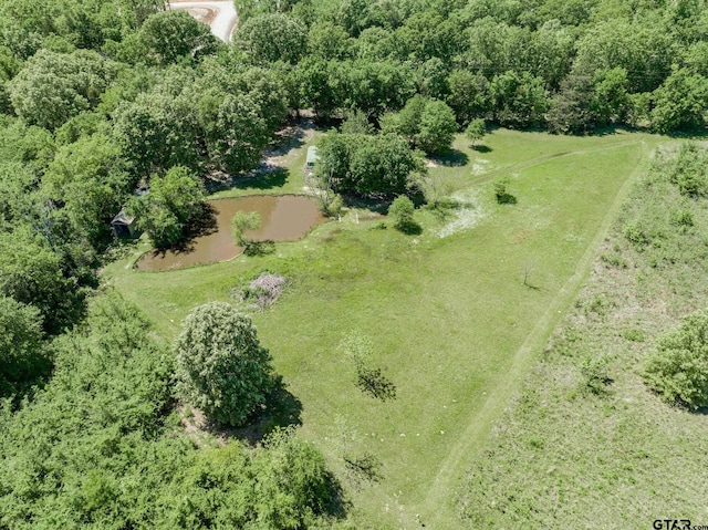 drone / aerial view with a rural view