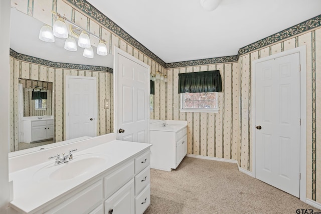 bathroom featuring vanity