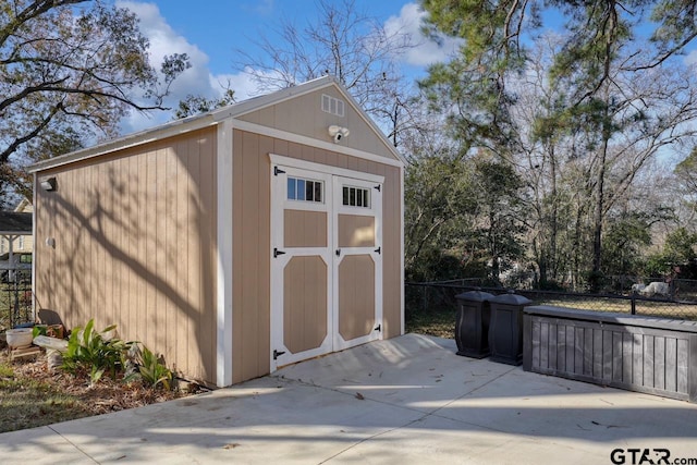 view of outbuilding