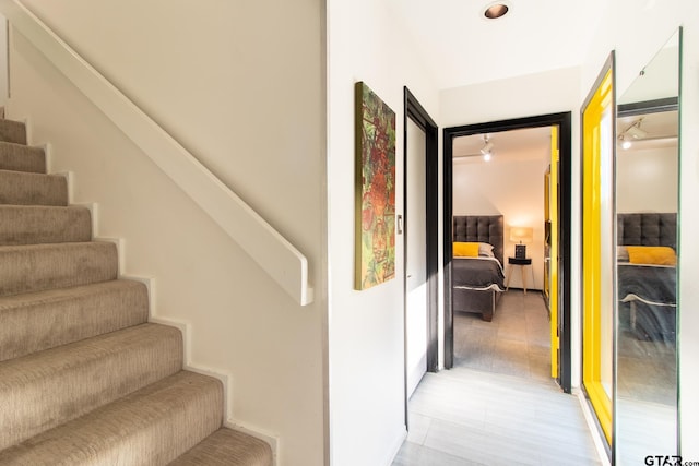 interior space featuring light wood-type flooring