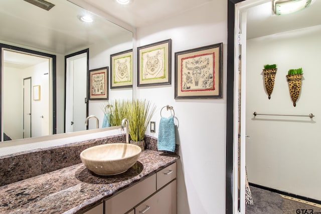 bathroom with vanity