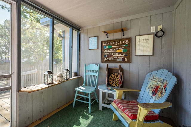 view of sunroom