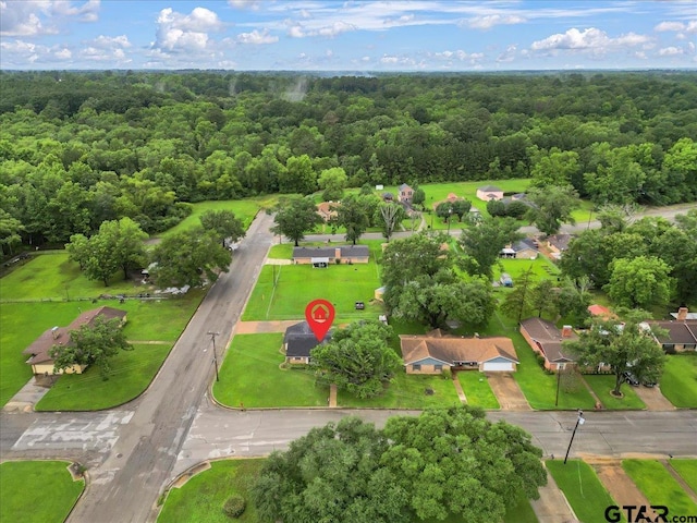 800 Neches Dr, Tyler, TX 75702 - aerial overview of property's location with nearby suburban area