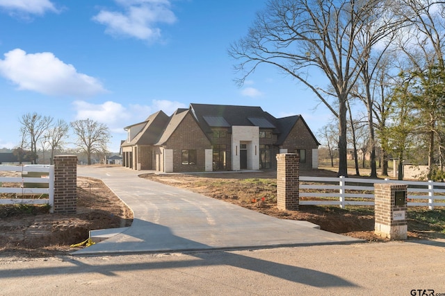 view of french country home