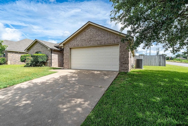 10820 Cactus Trl, Flint, TX 75762 - ranch-style home with brick siding, concrete driveway, and a garage