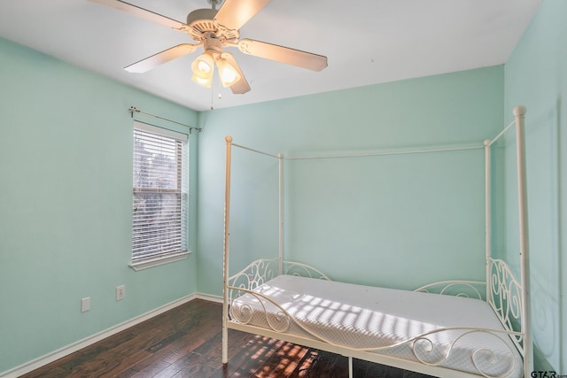 10820 Cactus Trl, Flint, TX 75762 - bedroom featuring hardwood / wood-style flooring and ceiling fan
