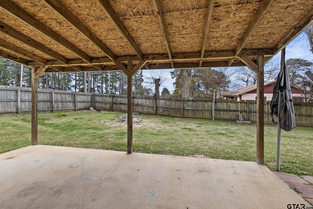 view of patio / terrace featuring a fenced backyard