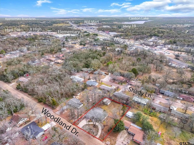 birds eye view of property