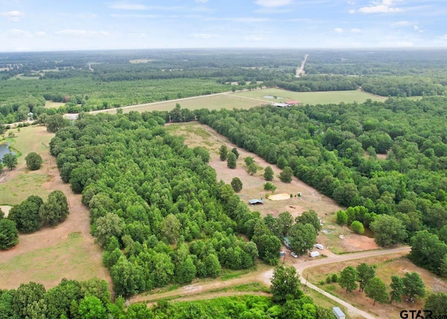 aerial view featuring a rural view