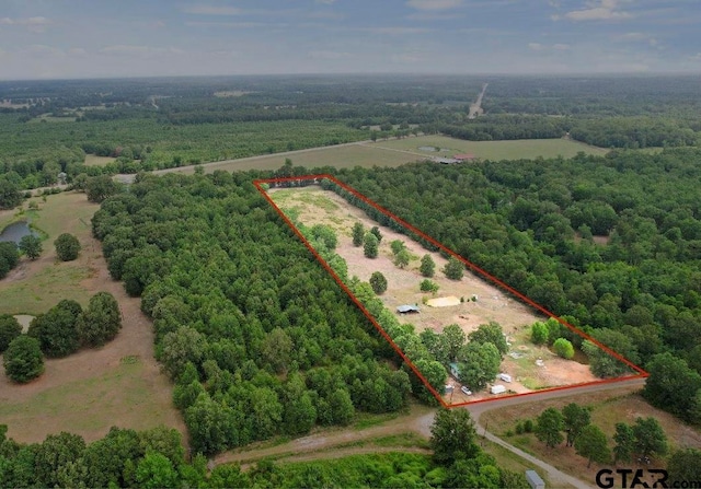 drone / aerial view featuring a rural view