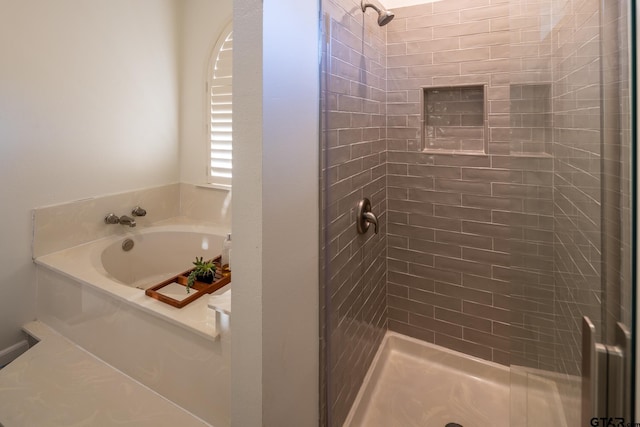 1621 Cimmarron Trl, Tyler, TX 75703 - full bathroom with a shower stall and a garden tub
