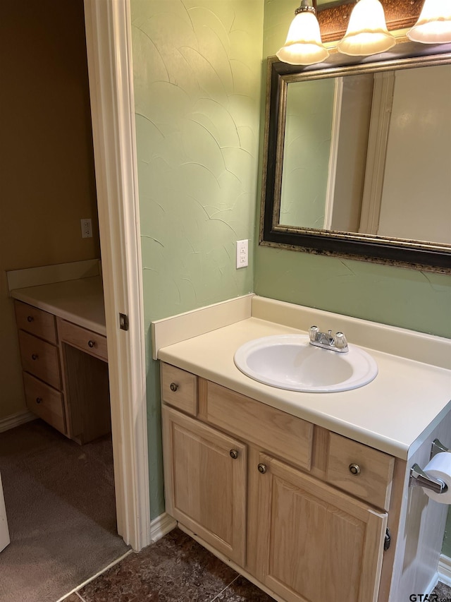 bathroom featuring vanity