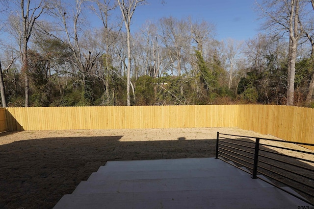 view of yard with a patio area