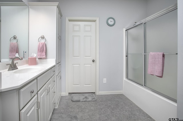 11831 Smallwood Dr, Flint, TX 75762 - bathroom with vanity and shower / bath combination with glass door