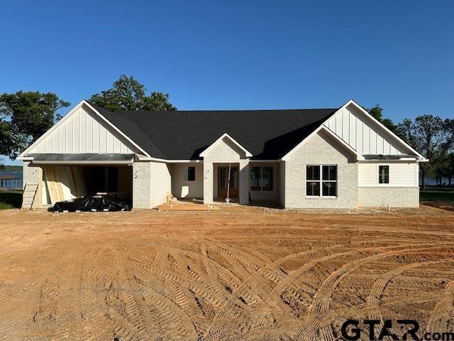 view of front of home with board and batten siding