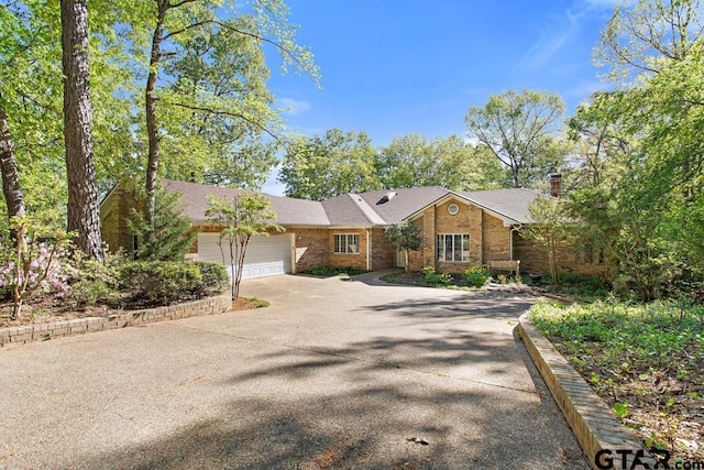 ranch-style house with a garage