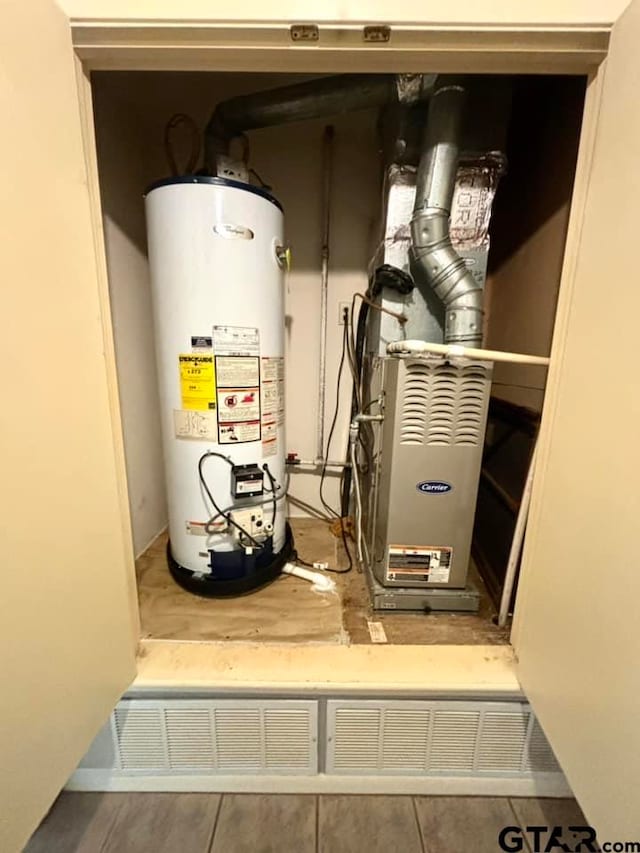 utilities featuring water heater