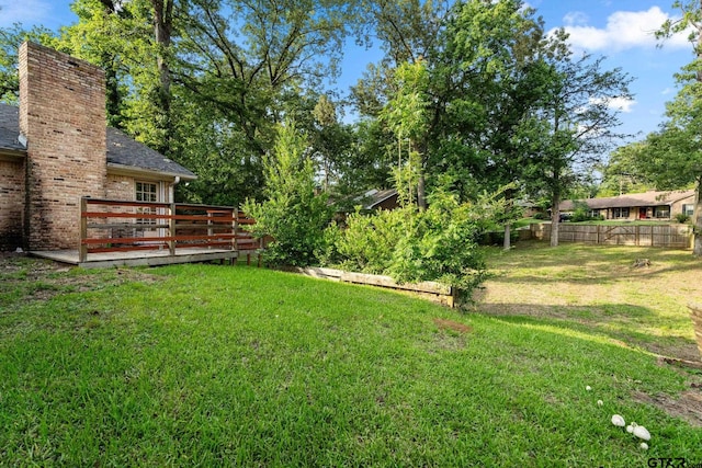3200 Decharles St, Tyler, TX 75701 - view of yard with a deck